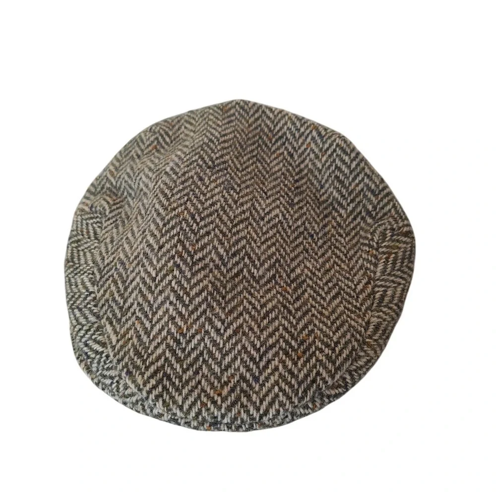 Hats‎ Ireland Donegal Tweed Pure Wool Newsboy Cabbie Flat Cap Hat 50